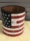 Wooden Flag Bucket Brand New from Tractor Supply! All funds from this lot g