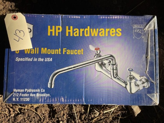 HP HARDWARES 8" WALL MOUNT FAUCET