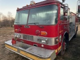 1986 PIERCE PUMPER FIRE TRUCK, VIN: 1P9CT01D7GA040222, NOT RUNNING NO TITLE