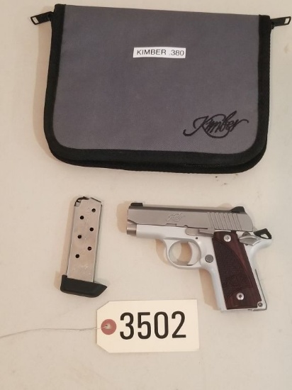 KIMBER .380 AUTOMATIC WITH A CLIP AND CASE, S: M0031189