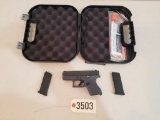 GLOCK .380 AUTOMATIC WITH 2 CLIPS AND A CASE, S: ACZW664
