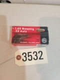 7.65 BROWNING .32 AUTO. 50 ROUNDS