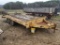 12' WITH A 4' DOVE PINTLE HITCH TRAILER, WITH DOVE TAIL AND RAMPS, NO TITLE