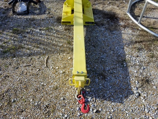 NEW FORK LIFT BOOM ATTACHMENT FORK MOUNT CRANE JIB