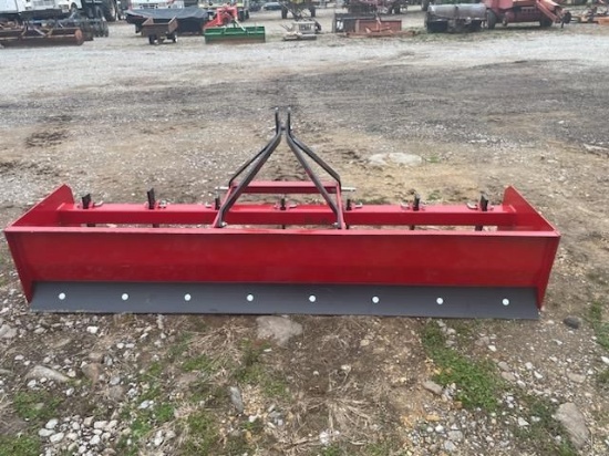 NEW RED 8' TRI MEDIUM DUTY BOX BLADE, 3PH
