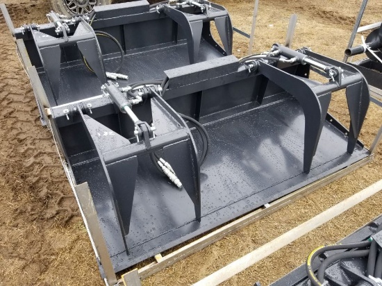 JCT NEW QUICK ATTACH 72" SOLID BOTTOM GRAPPLE BUCKET
