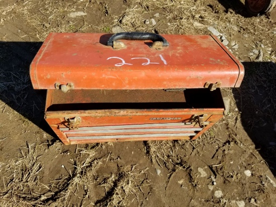 CRAFTSMAN TOOL BOX WITH DISC CUTTING BLADES