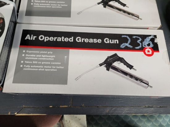 UNUSED AIR OPERATED GREASE GUN