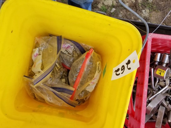 CRATE OF MISC BOLTS AND NUTS