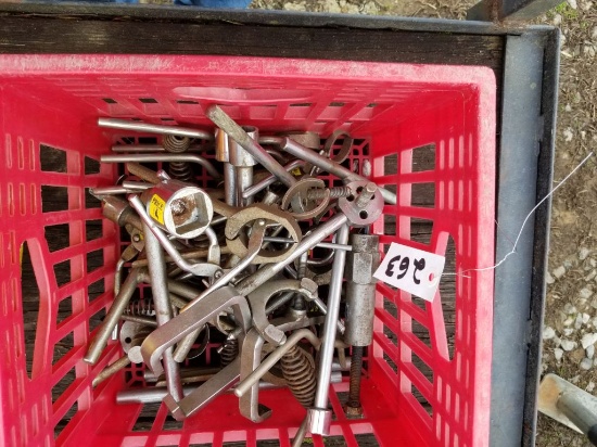 CRATE OF HONDA TOOLS