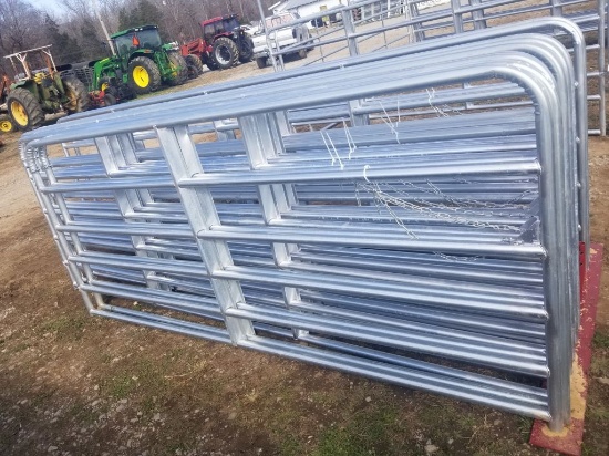NEW GALV. 10' 6 BAR GATE WITH PINS AND CHAIN