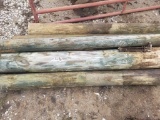 WOODEN FENCE POSTS (5)