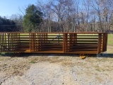 24' HEAVY DUTY FREE STANDING PANEL 68in tall with 2 5/8in pipe & 3/4in rods