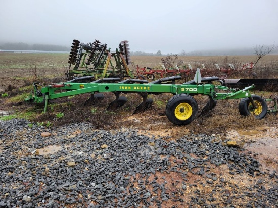 JOHN DEERE A2700 FIVE BOTTOM PLOW, S: 0130A0A, NEW LAND PARTS, READY TO GO,