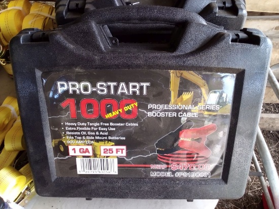 NEW 25' HEAVY DUTY 1 GUAGE JUMPER CABLES