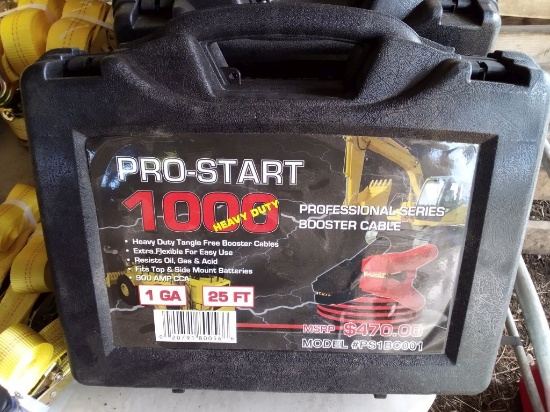NEW 25' HEAVY DUTY 1 GUAGE JUMPER CABLES