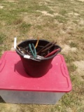 BUCKET WITH MISC. PLIERS, ITEM FROM POWELL ESTATE-SELLS ABSOLUTE
