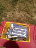 BUCKET OF WRENCHES, ITEM FROM POWELL ESTATE-SELLS ABSOLUTE