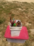 BUCKET FULL OF SCREWDRIVERS , ITEM FROM POWELL ESTATE-SELLS ABSOLUTE