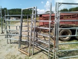 WW CATTLE WORKING SYSTEM, 2 ALLEYS, SWEEP TUB, 5.5' BOW GATE, 10' BOW GATE