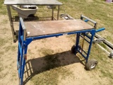 FOLD UP CUTTING TABLE, ITEM FROM POWELL ESTATE-SELLS ABSOLUTE
