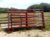 NEW RED HEAVY DUTY 7-BAR CATTLE PANEL 6' TALL X 10' WIDE, 110 LBS