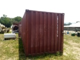 2008 CXIC RED 20X8 SHIPPING CONTAINER, S:BMOU-2264935