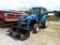 NEW HOLLAND TL90 CAB TRACTOR, 2WD, BUSHHOG FRONT END LOADER WITH BUCKET AND