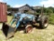 FORD 4000 TRACTOR WITH DUAL 115 FRONT END LOADER WITH BUCKET, HOURS SHOWING