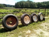 9.00-24 TIRES AND RIMS (4)