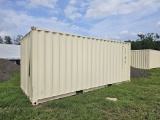 2023 RXCU 20' BEIGE SHIPPING CONTAINER SN: TJRX10286904123, INSIDE 8'X8' SE