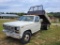 1983 FORD F350 WITH DUMP BED, RUNS/DUMPS, HAS TITLE, GRANNY LOW, 4 SPEED, L