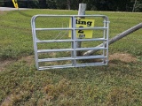 NEW 6' GALV 6 BAR GATE WITH CHAIN/HARDWARE