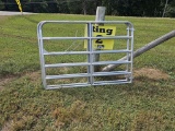 NEW 6' GALV 6 BAR GATE WITH CHAIN/HARDWARE