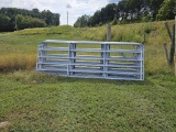 NEW 12' GALV 6 BAR GATE WITH CHAIN/HARDWARE