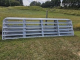 NEW 16' GALV 6 BAR GATE WITH CHAIN/HARDWARE