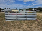 NEW 14' GALV 6 BAR GATE WITH CHAIN/HARDWARE