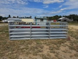NEW 14' GALV 6 BAR GATE WITH CHAIN/HARDWARE