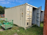 2023 CIMC 20' BEIGE SHIPPING CONTAINER, S: CBA1-00549729, USED ONE TRIP