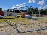 20X20 METAL BUILDING FRAME, INCLUDES 4 TRUSSES AND 2 SIDES