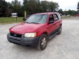 2000 FORD ESCAPE, AUTOMATIC, MILES SHOWING: 217,415, VIN: 1FMYUO1171KD9104,