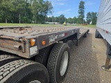1996 NUVAN 53' STEP DECK SEMI TRAILER WITH DOVETAIL, SPREAD AXLE, AIR RIDE,