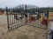 NEW WROUGHT IRON 14' DEER ENTRANCE GATES, EACH GATE IS 7' LONG X 10' TALL