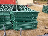 UNUSED SCRATCH/DENT 16' GREEN GATES, 5 FOR ONE MONEY, (NO PINS)