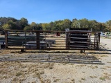 NEW HEAVY DUTY 24' FREE STANDING CORRAL PANEL W/ 10' GATE