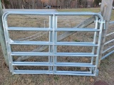 NEW GALV 6' 6 BAR GATE WITH PINS AND CHAIN