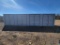 2023 NYIU 40' SHIPPING CONTAINER WITH 4 BAY DOORS AND ONE END DOOR, USED ON