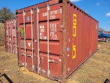 2002 GOLD 20'X8' SHIPPING CONTAINER SN: 3374015