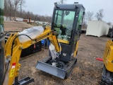 NEW H13R MINI EXCAVATOR WITH CAB, SN: A2310048808, **SELLS ABSOLUTE**