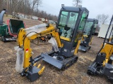 NEW H13R MINI EXCAVATOR WITH CAB, SN: A2310028801, **SELLS ABSOLUTE**